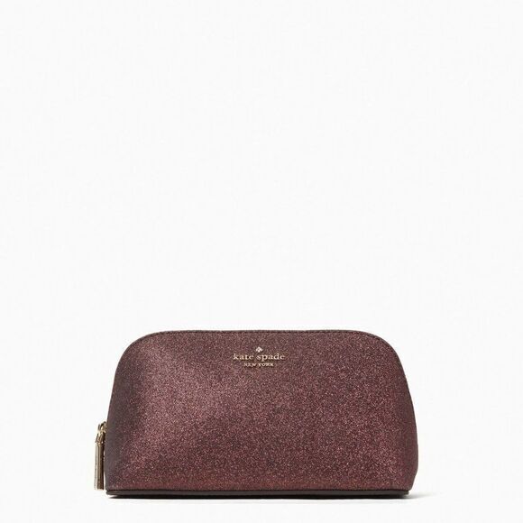 NWT kate spade Shimmy glitter small‎ cosmetic case, Deep nova - Picture 1 of 4